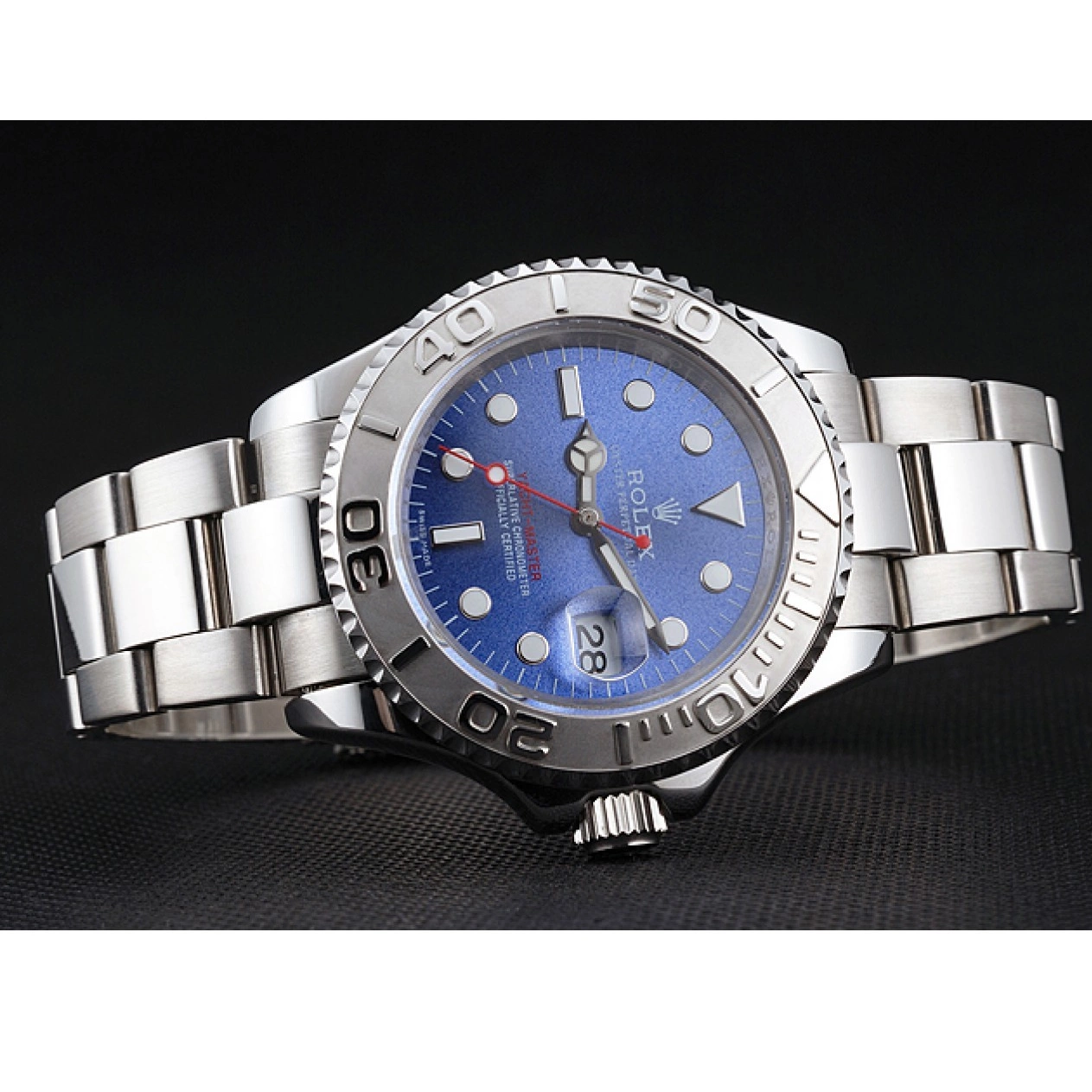 MiroTime 0808 Swiss Rolex Yacht-Master Blue Dial Stainless Steel Case And Bracelet
